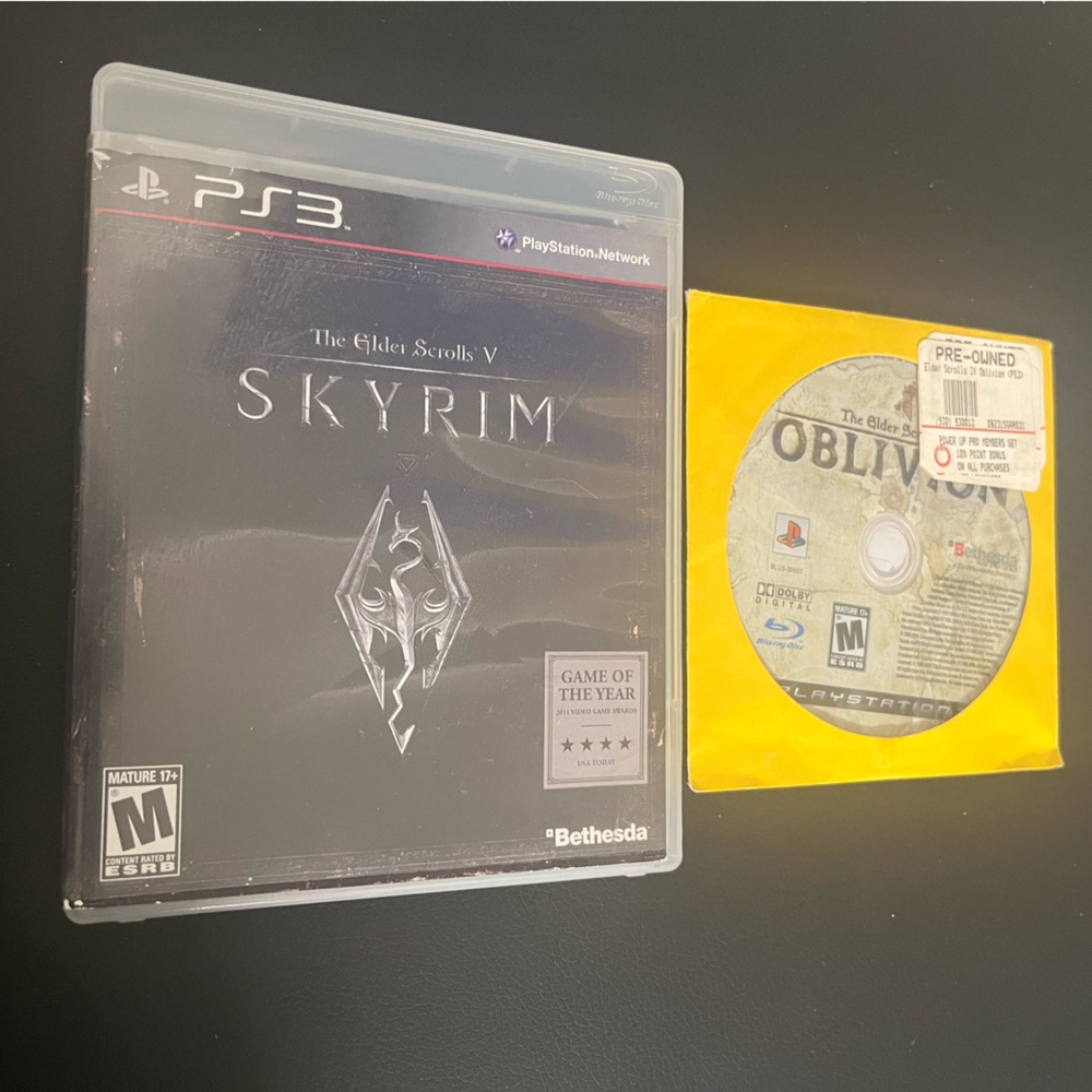 The Elder Scrolls IV & V: Oblivion, Skyrim for PS3 PlayStation 3 4 5